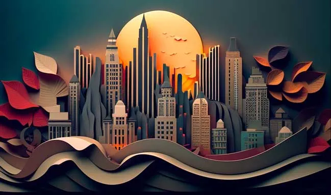 Illustration of the Atlanta skyline