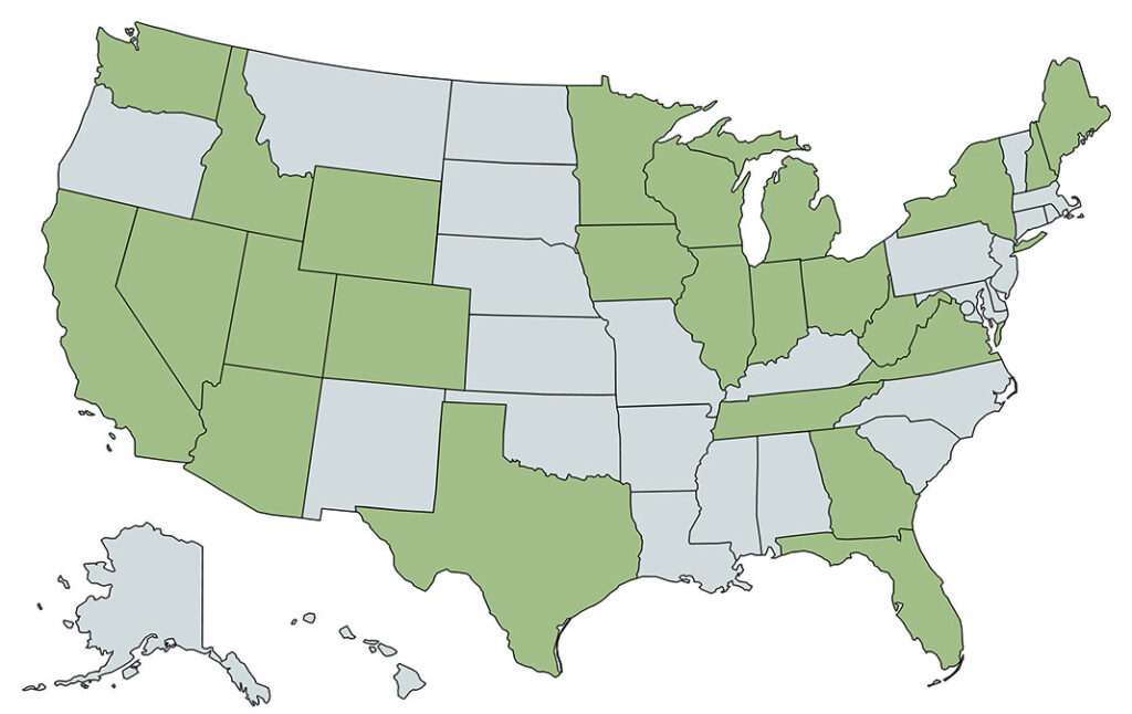 map of goldenleaf health care